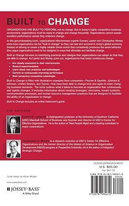 Built To Change: How To Achieve Sustained Organizational Effectiveness Hardcover Secondary image