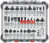 BOSCH RBS030MBS 30-Piece (Universally Compatible Accessory) Carbide-Tipped Wood Router Bit Assorted Set