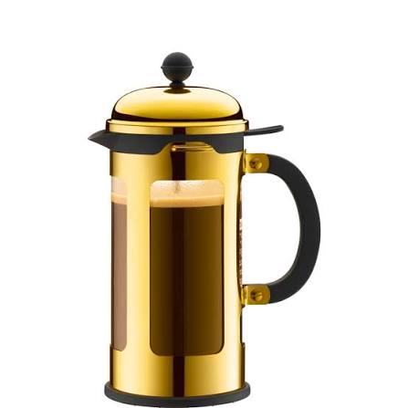 Bodum Chambord 3 Cup Coffee Make, Gold, Transparent, 0.35 Litre Main image