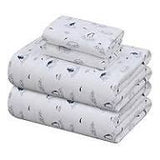 Comfort Spaces 100% Cotton Sheet Set Breathable, Lightweight, Soft with 14