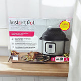 Instant Pot Duo Crisp - 11-in-1 Pressure Cooker. Pressure cooking, slow cooking, rice, yogurt, steam, sauté and keep warm, steam, sous vide, bakes, air fries. 8 Quart / 7.6 L. Black Stainless Steel