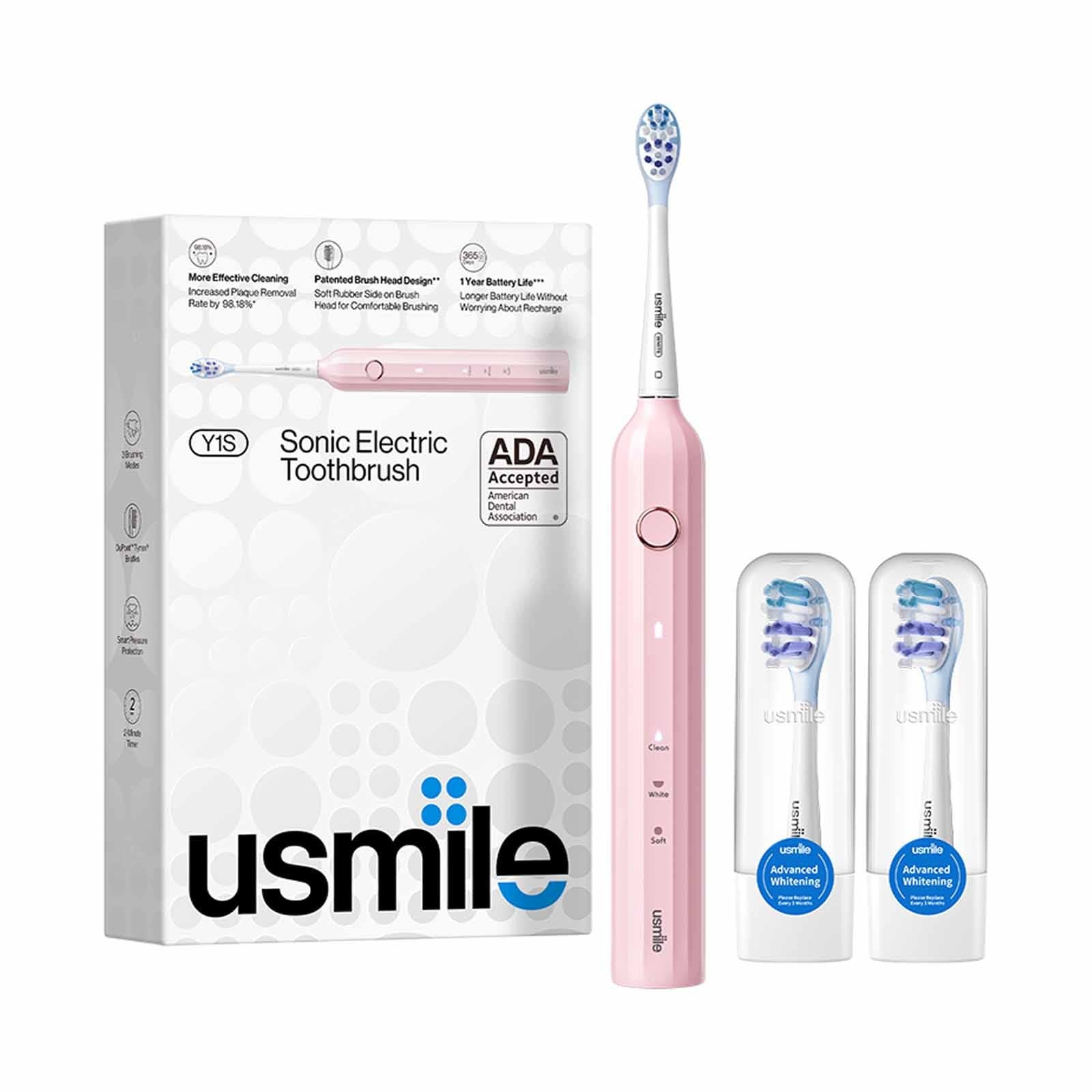 USMILE Y1S - HONEY PINK SONIC ELECTRIC TOOTHBRUSH - HONEY PINK Main image