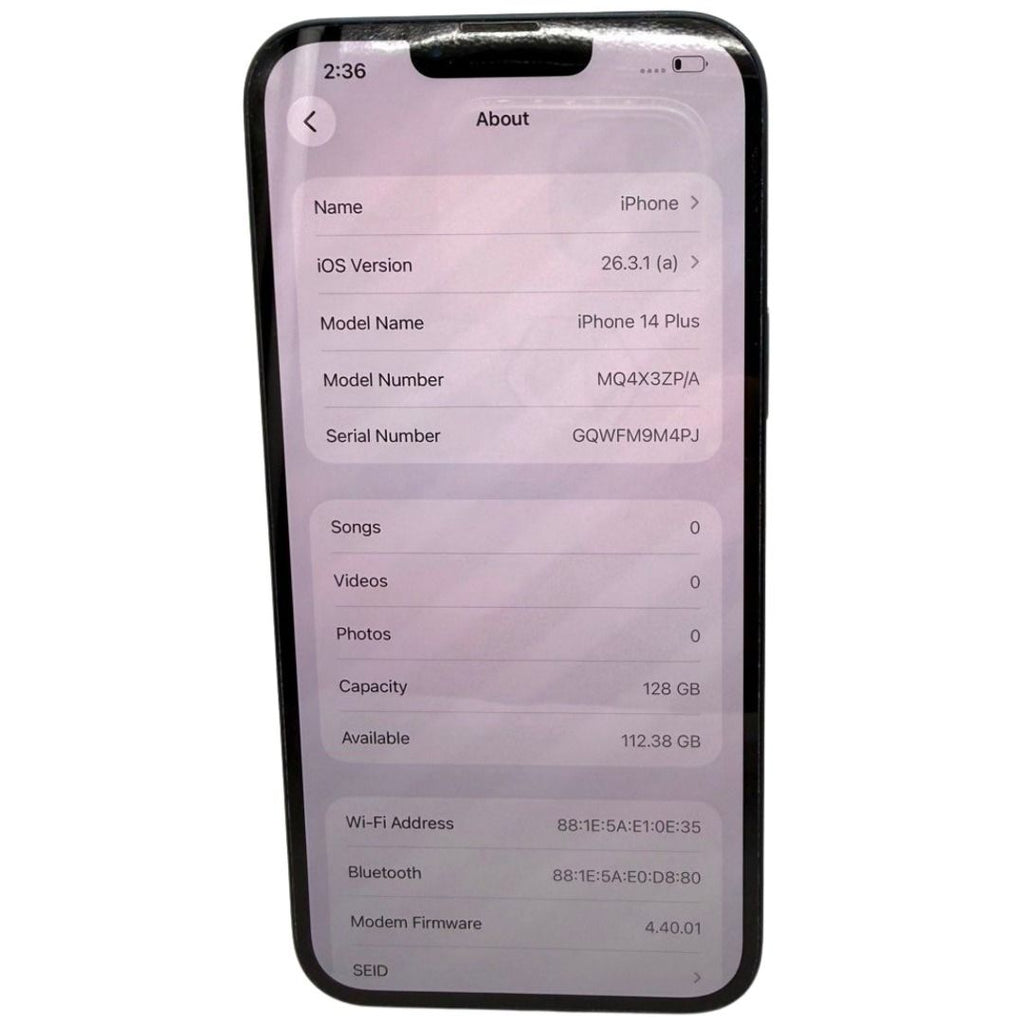 Apple iPhone 14 Plus Midnight 128GB