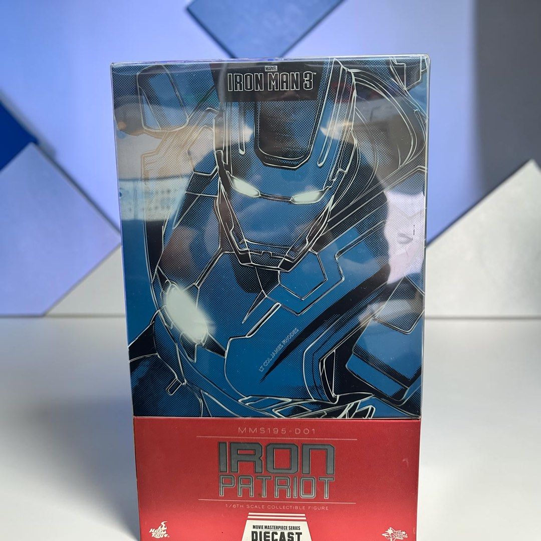 Hot Toys Iron Man 3 Iron Patriot MMS195-D01 Diecast Figure