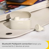 Jabra Elite 5 In-Ear Headphones with Hybird Active Noise Cancellation, Up to 7 Hours Battery Life with Wireless Charging Case, Bluetooth Multipoint Connection - Gold Beige