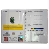 750WG Emerald=9.61ct Diamond Men RIng w/Cert