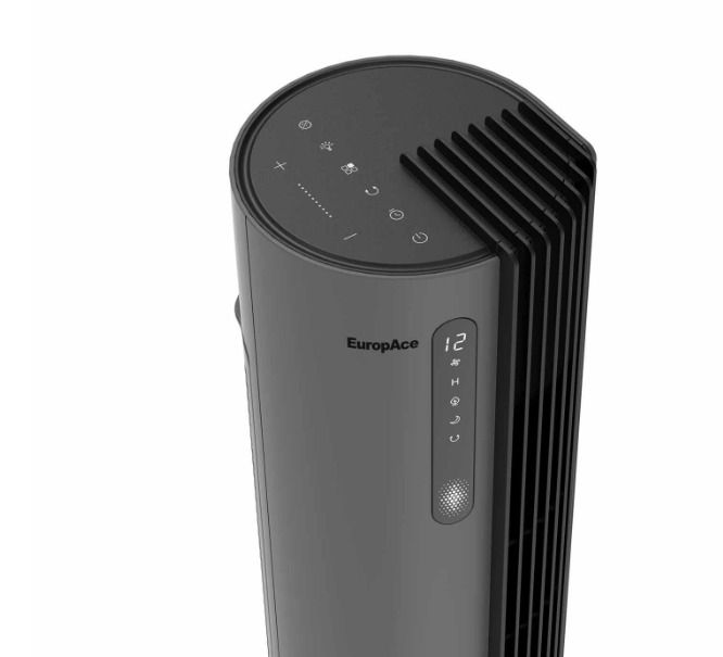Europace ETF7114DGY Tower Fan With Air Sterilizer , w/Remote , Grey (BN)