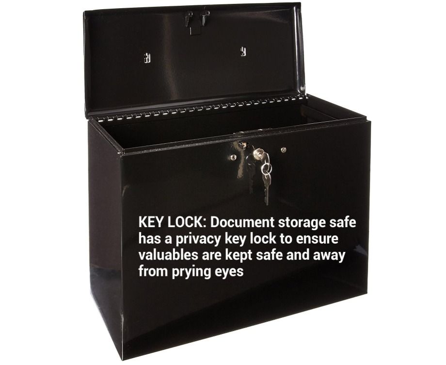 Master Lock File Safe, Locking Document Box, 0.49 Cubic Feet, 7148D