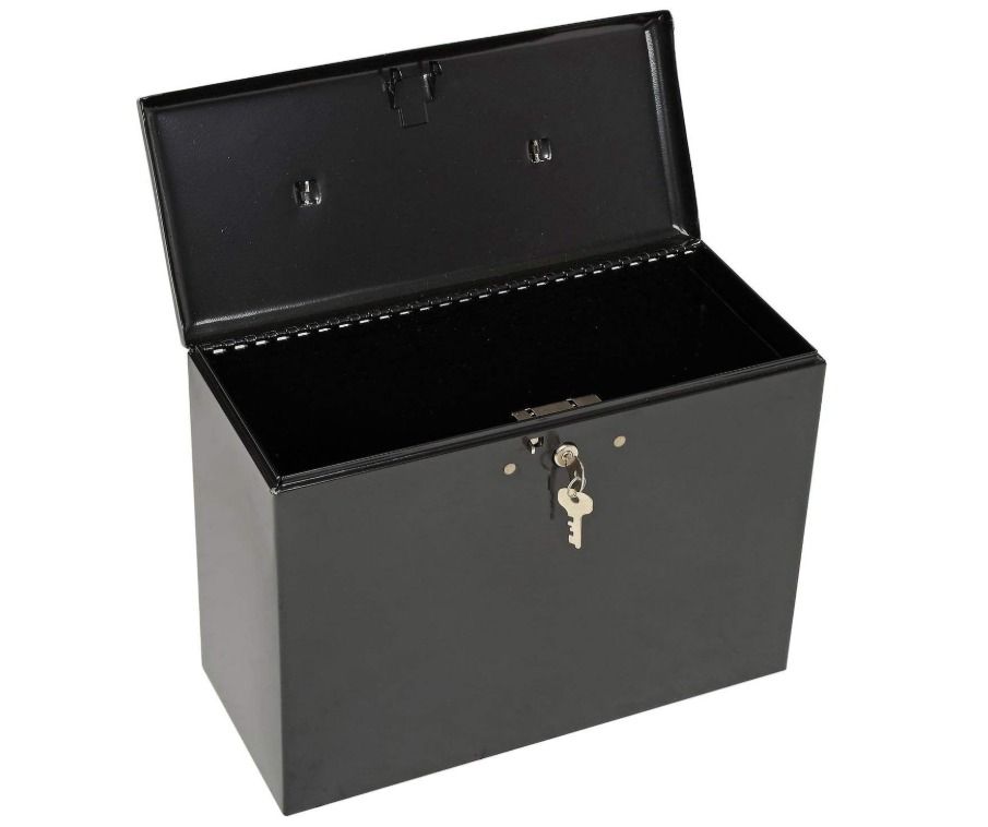 Master Lock File Safe, Locking Document Box, 0.49 Cubic Feet, 7148D