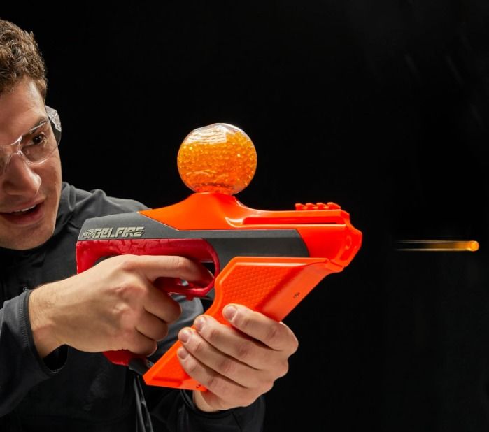 Nerf Pro Gelfire Uproar Full Auto Blaster, 150 FPS, 10,000 Gelfire Rounds, 400 Round Hopper, Eyewear, Ages 14+