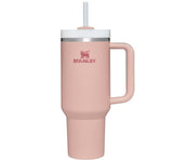 Stanley Quencher H2.0 FlowState Stainless Steel Vacuum Insulated Tumbler with Lid and Straw for Water, Iced Tea or Coffee, Smoothie and More, Pink Dusk, 40 oz