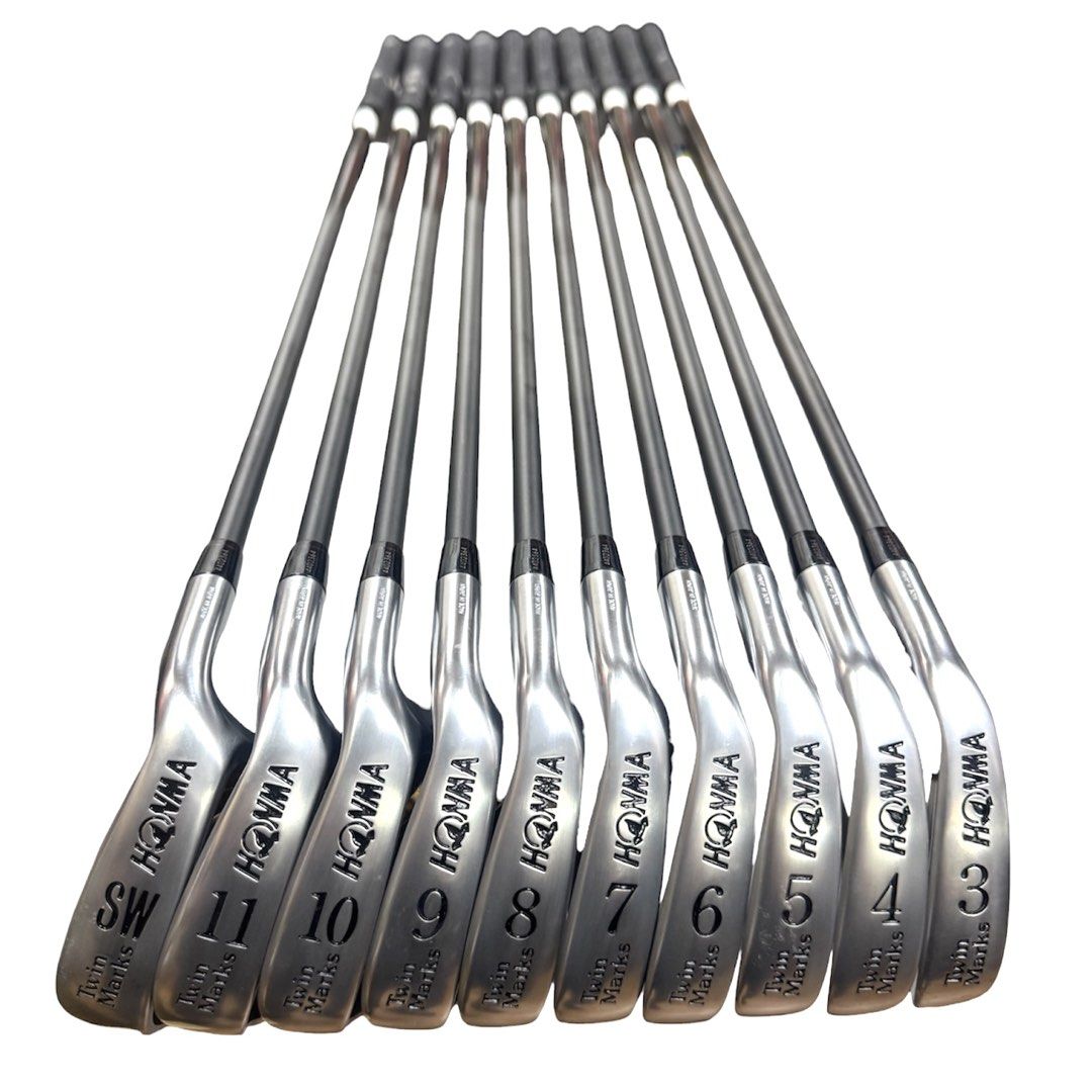 Vintage Honma Gold Set Twin Mark 3 star Memorial-2000-A, 10pcs iron , Right Handle