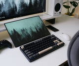 Elec Fox INKY75 Wireless Tenkeyless Mechanical Keyboard, Black