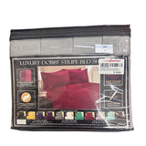 Elegant Comfort Softest and Coziest 6-Piece Sheet Set - 1500 Premium Hotel Quality Microfiber - Deep Pocket, Wrinkle Resistant 6-Piece Damask Stripe Bed Sheet Set, King, Silver