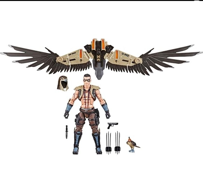 G.I. Joe Classified Series CHIP RAPTOR TALON & GENERAL LEDGER, Collectible 6 Inch Action Figure & Pet with 7 Accessories; Articulated Wings