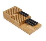 Joseph Joseph 851695 DrawerStore Bamboo 2-Tier Knife Organiser, Large