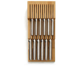 Joseph Joseph 851695 DrawerStore Bamboo 2-Tier Knife Organiser, Large