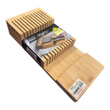 Joseph Joseph 851695 DrawerStore Bamboo 2-Tier Knife Organiser, Large
