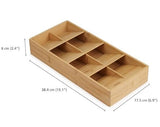 Joseph Joseph 851697 DrawerStore Bamboo Cutlery Organiser, Large