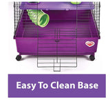 Kaytee My First Home Deluxe Multi-Level Habitat with Casters for Pet Ferrets 24" x 24" x 41.5"