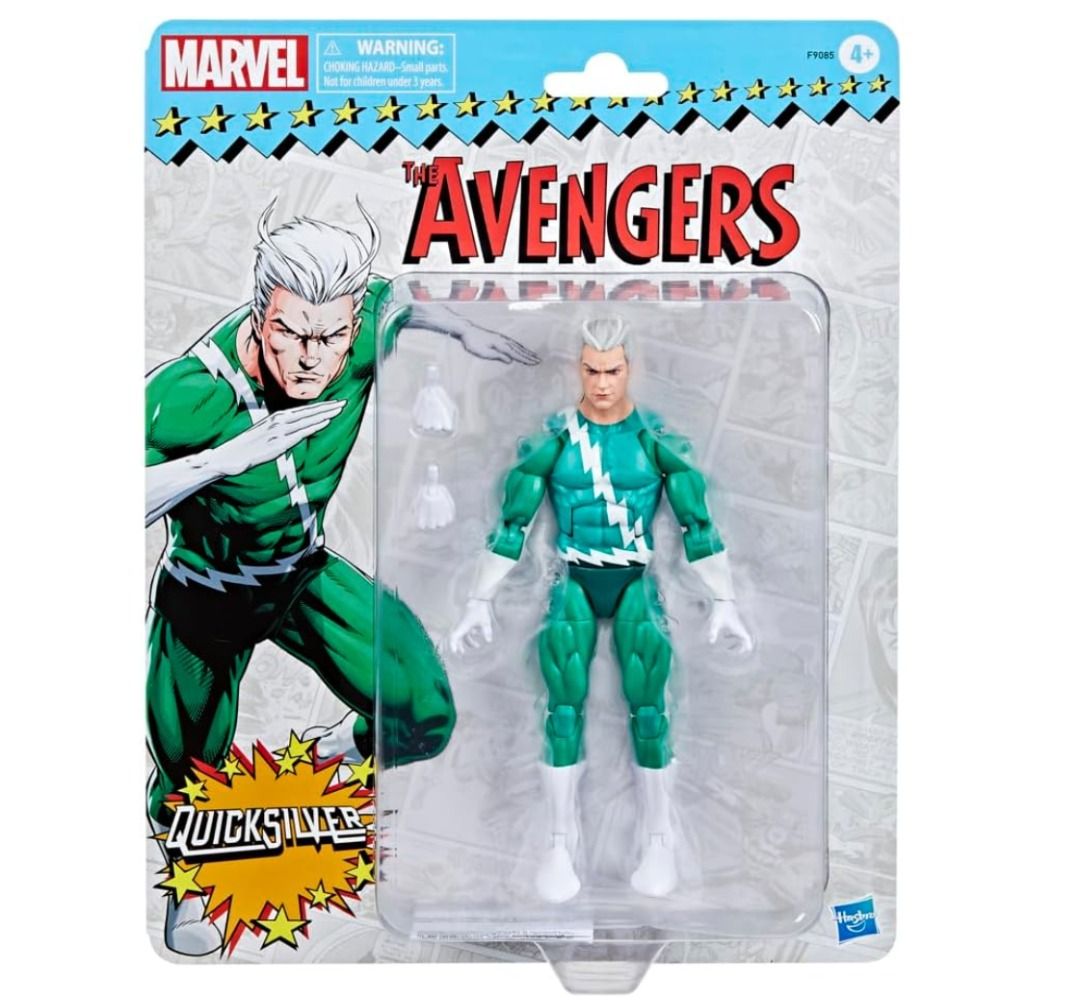 Marvel Legends Series Quicksilver, Avengers Retro Marvel Comics Collectible 6 Inch Action Figure Main image