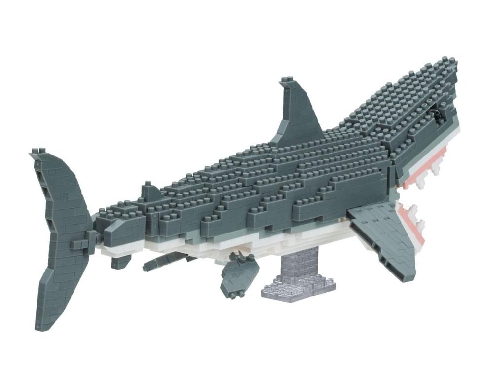 Nanoblock NBM-027 Great White Shark Deluxe Edition Micro Sized Building Blocks Secondary image