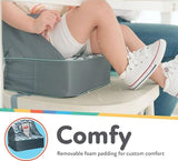 Nuby Easy Go Safety Lightweight High Chair Booster Seat, Great for Travel, Chevron