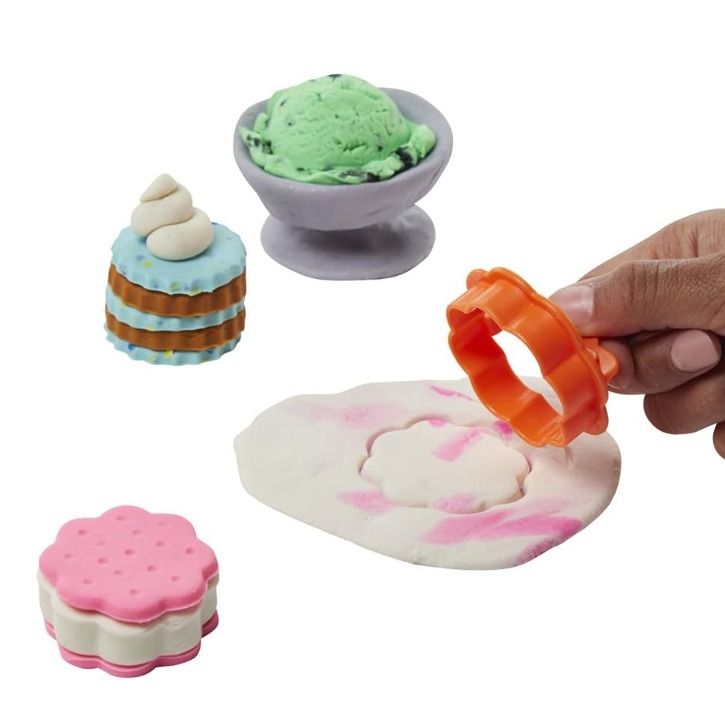 Play-Doh Kitchen Creations Cook 'n Colors Refill Variety Pack with Play-Doh Confetti, Elastix, Drizzle, Metallics, and Color Burst, 30 Total Containers, Assorted Colors, Non-Toxic