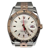 Rolex 116261 Datejust Turn-O-Graph Half Gold (18K Rose Gold) Automatic Watch