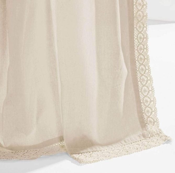 Rosalie Window Curtain Panels Ivory 54x120Set