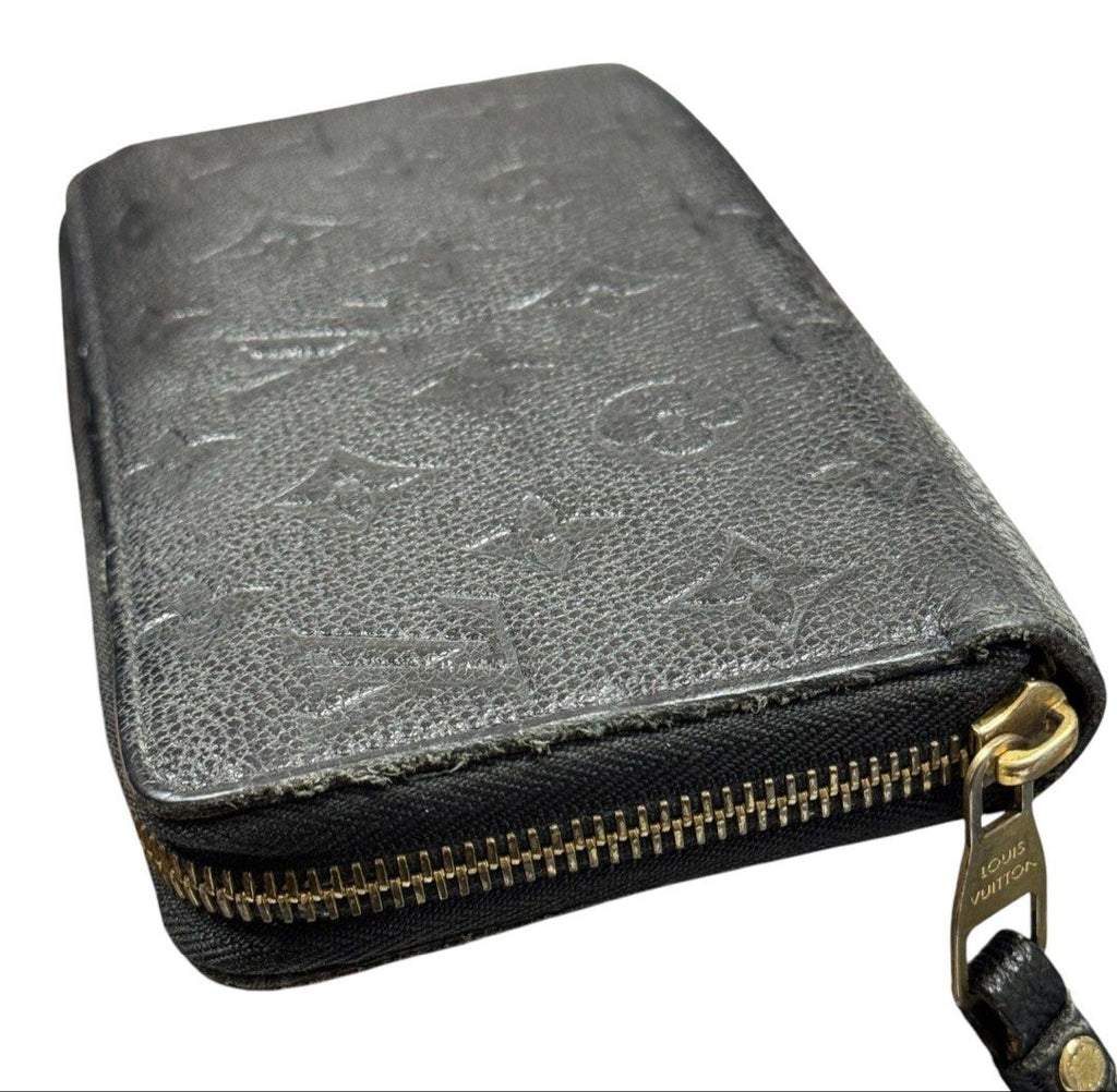Louis Vuitton Black Empreinte Zippy Wallet