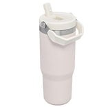 Stanley IceFlow Stainless Steel Tumbler with Straw - Vacuum Insulated Water Bottle for Home, Office or Car Reusable Cup with Straw Leak Resistant Flip Cold for 12 Hrs or Iced for 2 Days (Rose Quartz)