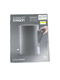 Joseph Joseph EasyStore Stainless Steel 5L Pedal Trash Can With Bin Liner Storage Matt Black