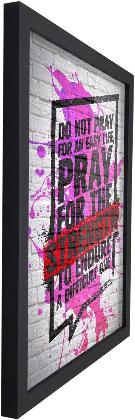 Poster Hub Do Not Pray For Splash Motivational Art Decor Secondary image