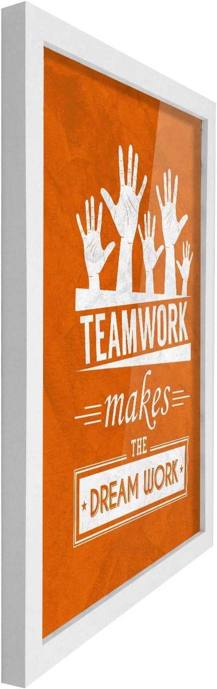 Poster Hub Teamwork Makes The Dream Work Motivational Art Decor Secondary image