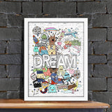 Poster Hub Dream Doodles Art By Iris Kuah Art Decor