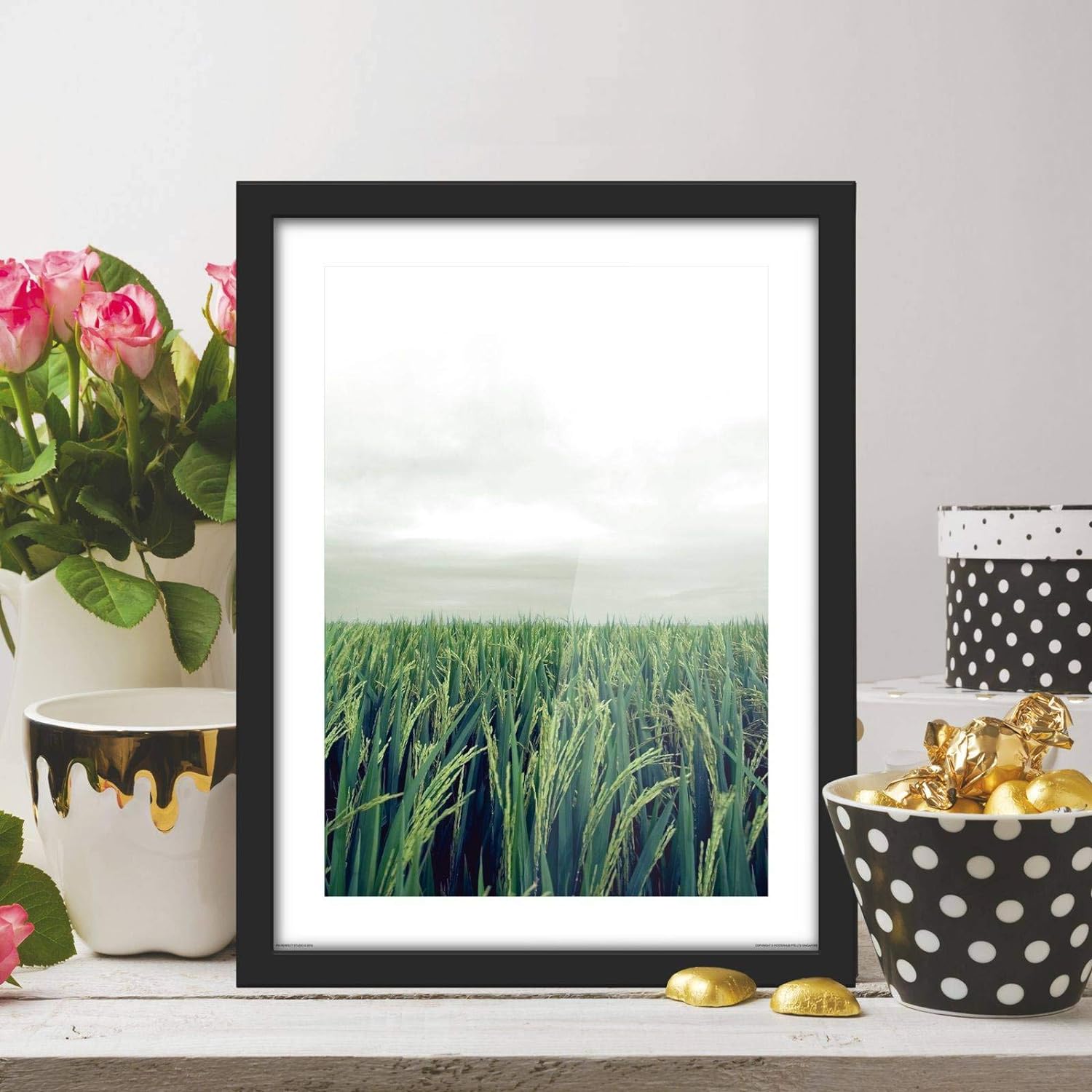 Poster Hub Feng Shui Wood Rice Field Growth Expansion And Vitality Art Decor Main image