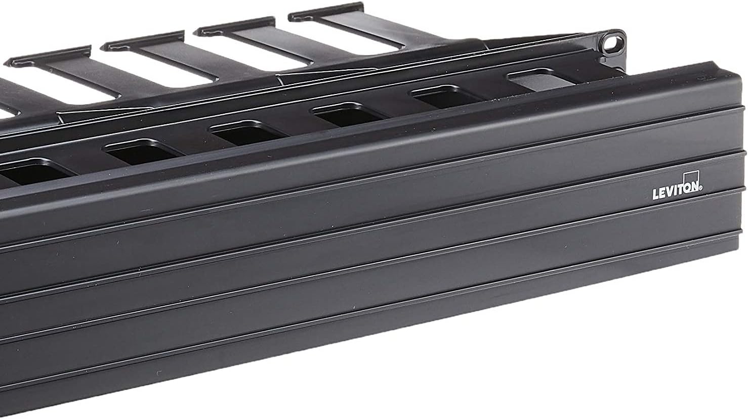 Leviton 492RU HFR Horizontal Cable Management 2RU 3 inch by 3 inch Front and 2 inch by 4 inch Rear Secondary image
