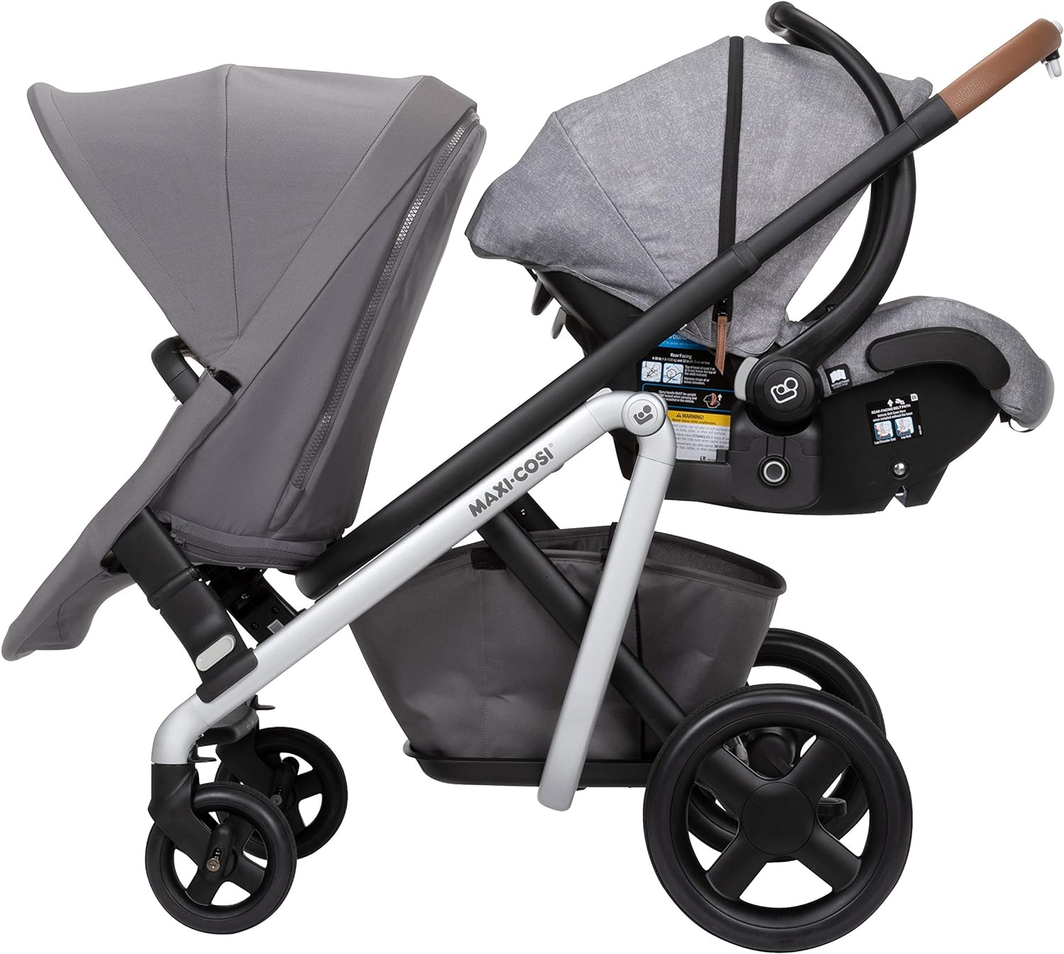 Maxi Cosi Lila Modular Stroller Duo Seat Kit Nomad Grey