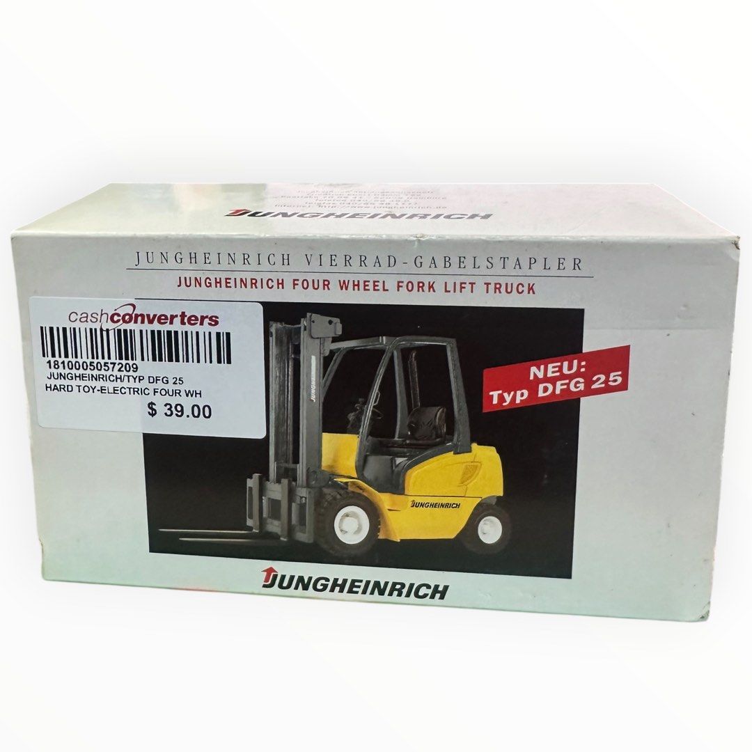 Jungheinrich Four Wheel Fork Lift Truck Diecast Collectible