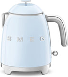 Smeg KLF05PBUK Mini Electric Kettle, 0.8L, Pastel Blue