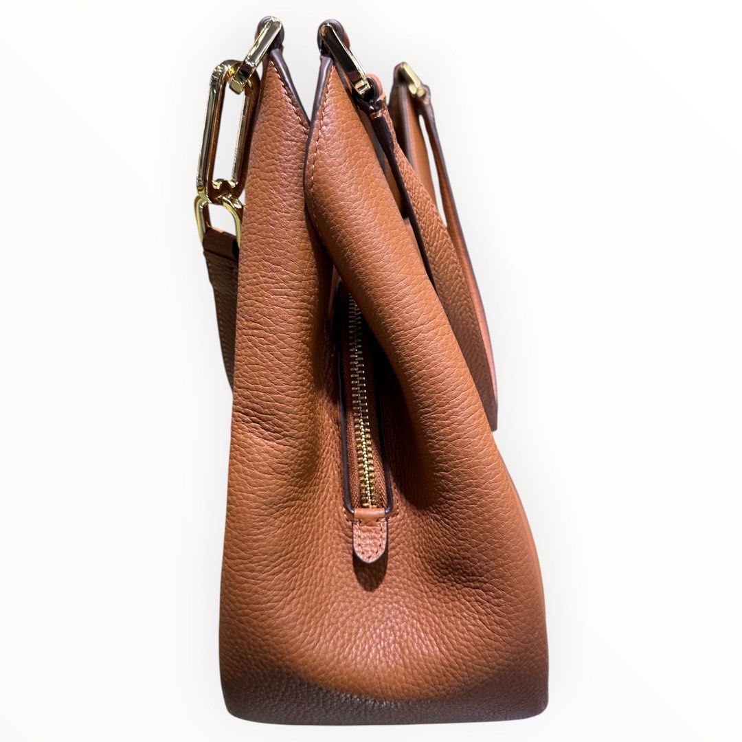 Kate Spade Brown Pebbled Leather Shoulder Bag w/ dust bag
