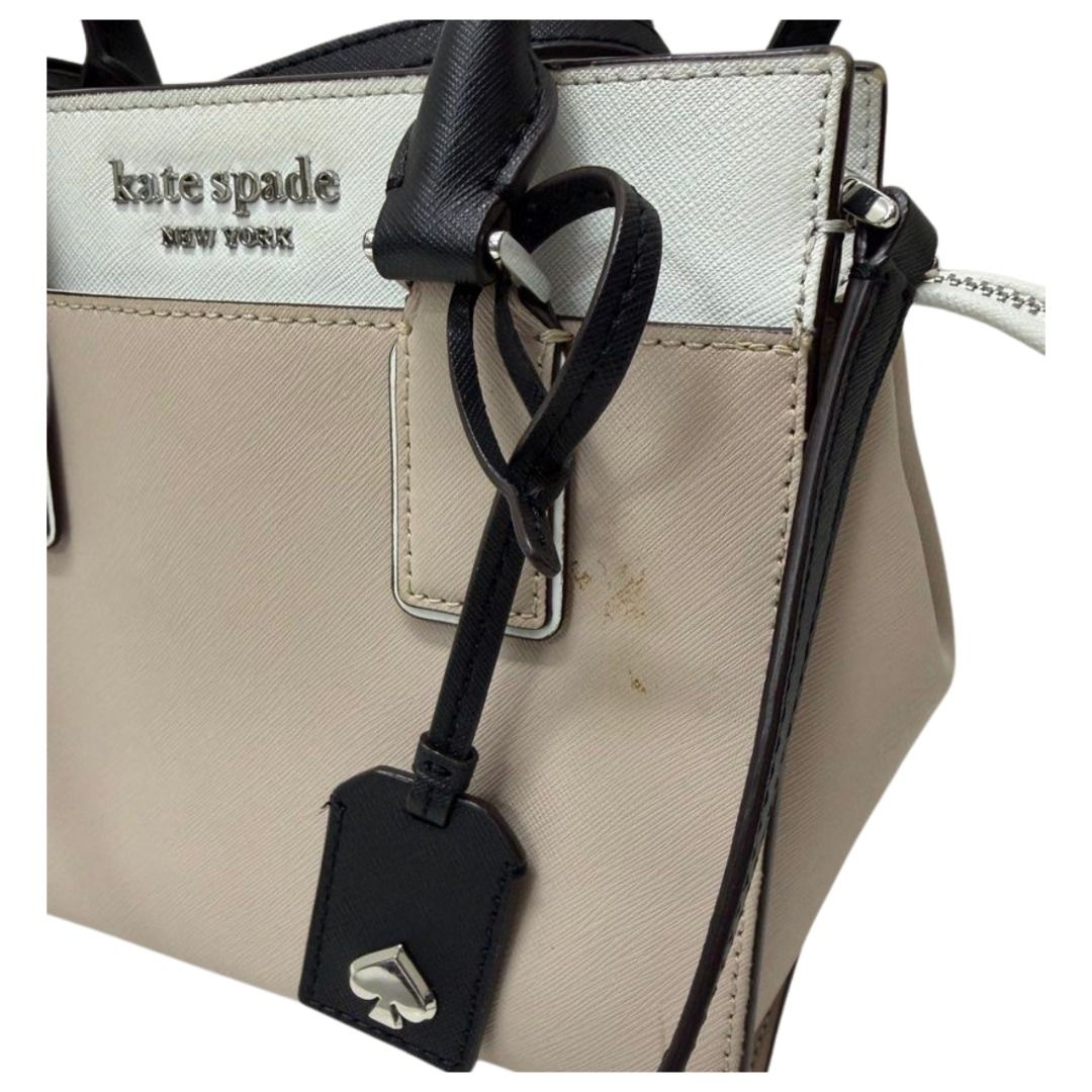 Kate Spade Cameron Colorblock Satchel Bag, Beige