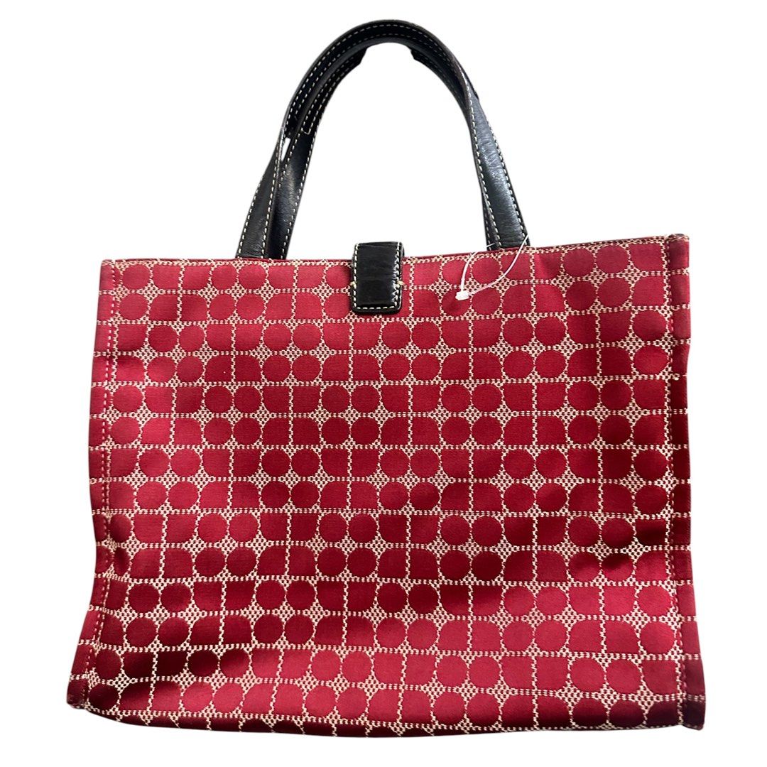 Kate Spade New York Patterned Canvas Tote Bag – Red