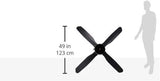 KDK W56WV DC Ceiling Fan With Remote 140cm Black