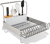 KitchenAid Full Size Expandable Dish Drying Rack 24 Inch White