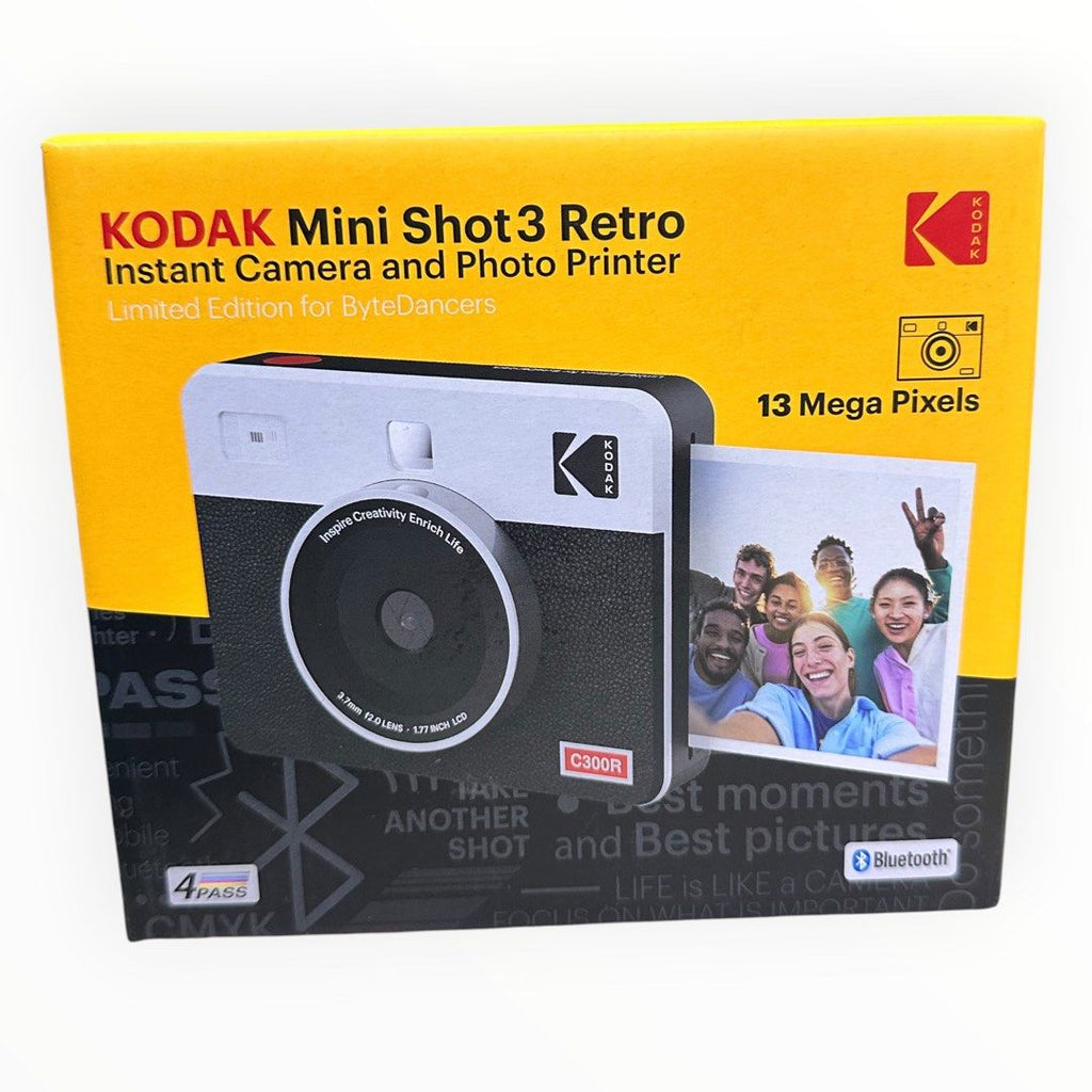 KODAK Mini Shot 3 Retro Instant Camera & Photo Printer + Cartridge