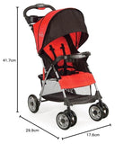 Kolcraft Cloud Plus Lightweight Stroller with 5-Point Safety System and Multi-Positon Reclining Seat