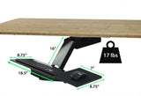 KT2 Ergonomic Under-Desk Adjustable Height & Angle Sit to Stand Up Keyboard Tray with negative tilt Best standing desk computer keyboard holder drawer