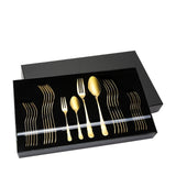 La Gourmet Rome 24pcs Stainless Steel Cutlery Set - Gold (LGKC396105)